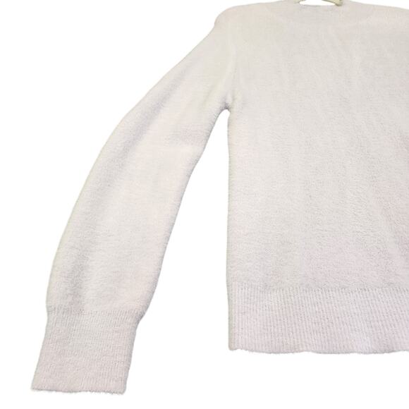 Bailey 44 Womens Mock Neck Fuzzy Sweater Size Large Lilac Lavender Soft Altered - Picture 3 of 12